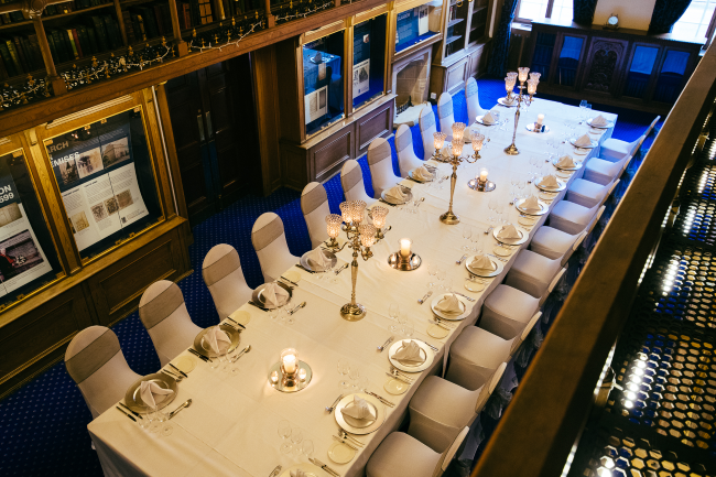 Lower Library set up by 1599